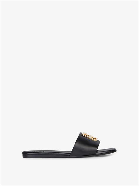 givenchy flattop|4G flat mules in leather in .